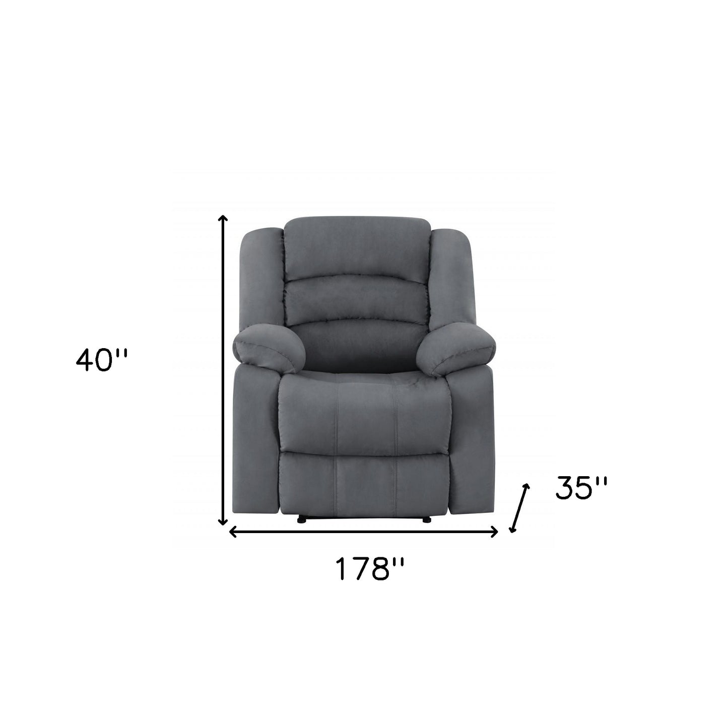 Three Piece Indoor Gray Microsuede Six Person Seating Set