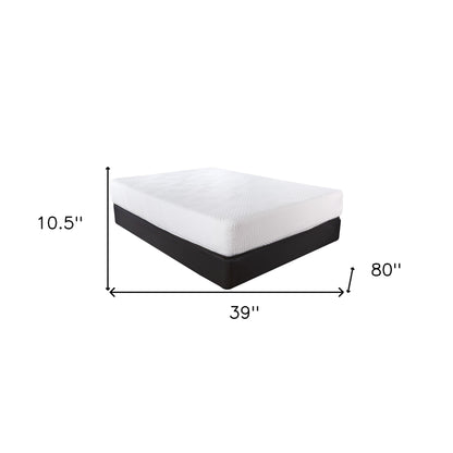 10.5" Hybrid Lux Memory Foam And Wrapped Coil Mattress Twin