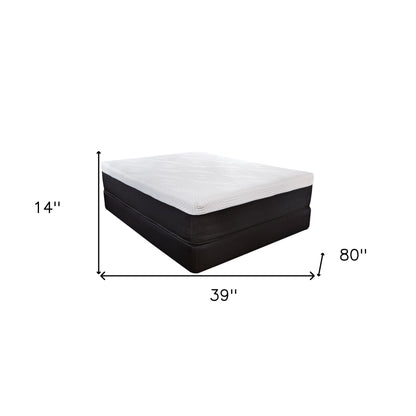 14" Hybrid Lux Memory Foam And Wrapped Coil Mattress Twin