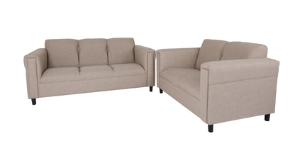 Two Piece Deep Taupe Five Person Seating Set