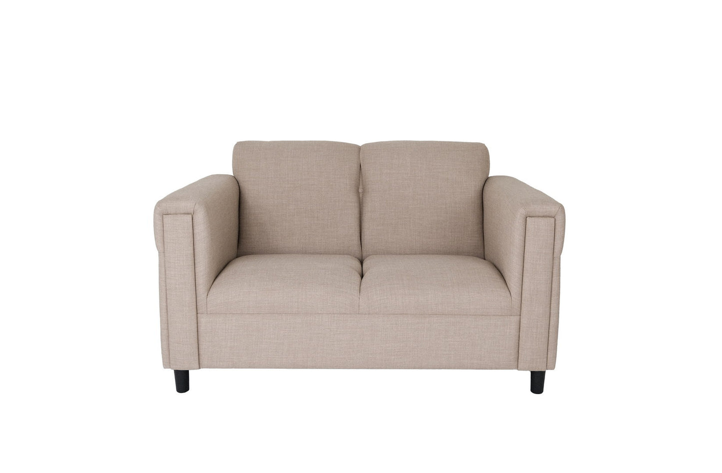 Two Piece Deep Taupe Five Person Seating Set