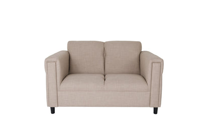 Two Piece Deep Taupe Five Person Seating Set